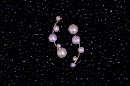 Cascading Pearl Drop Earrings