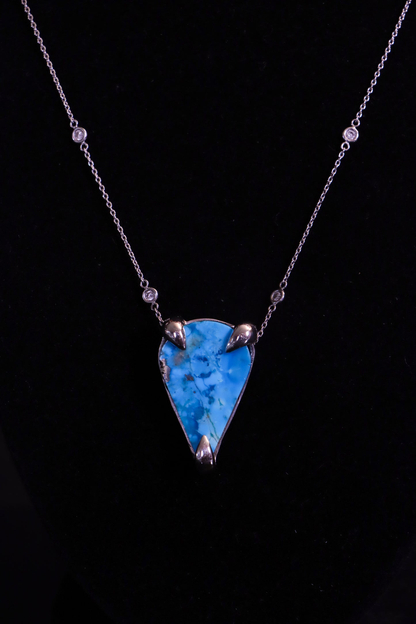 White Gold Firooz Necklace (Custom)