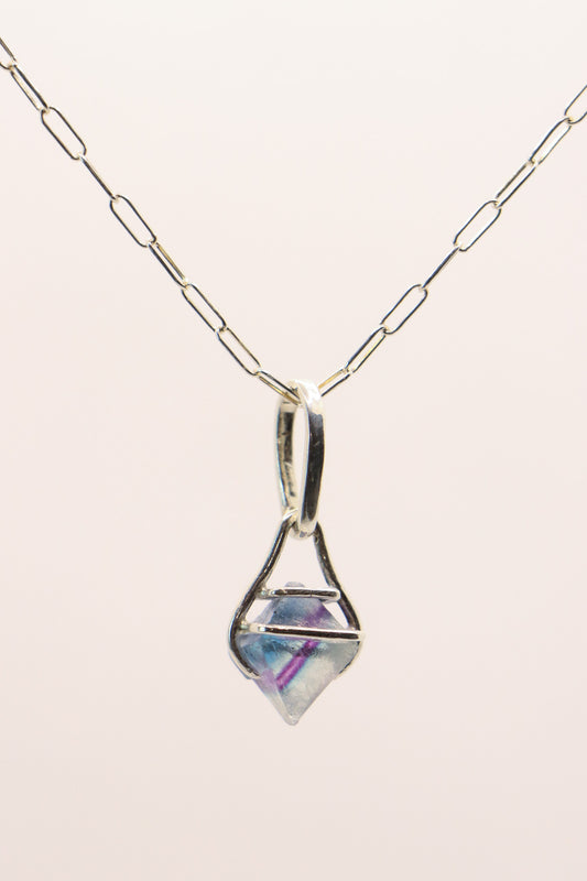 Fluorite Talon Pendant (Made to Order)