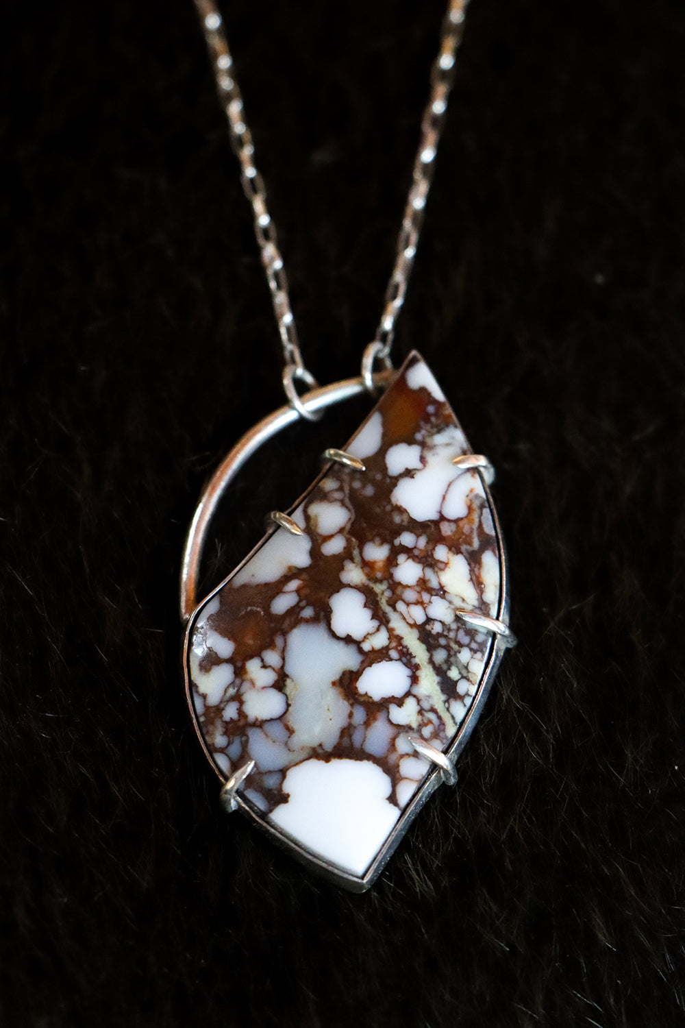 Custom Wild Horse Magnesite Necklace