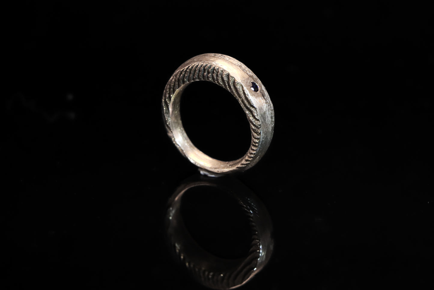 Cuttlefish Cigar Band Ring