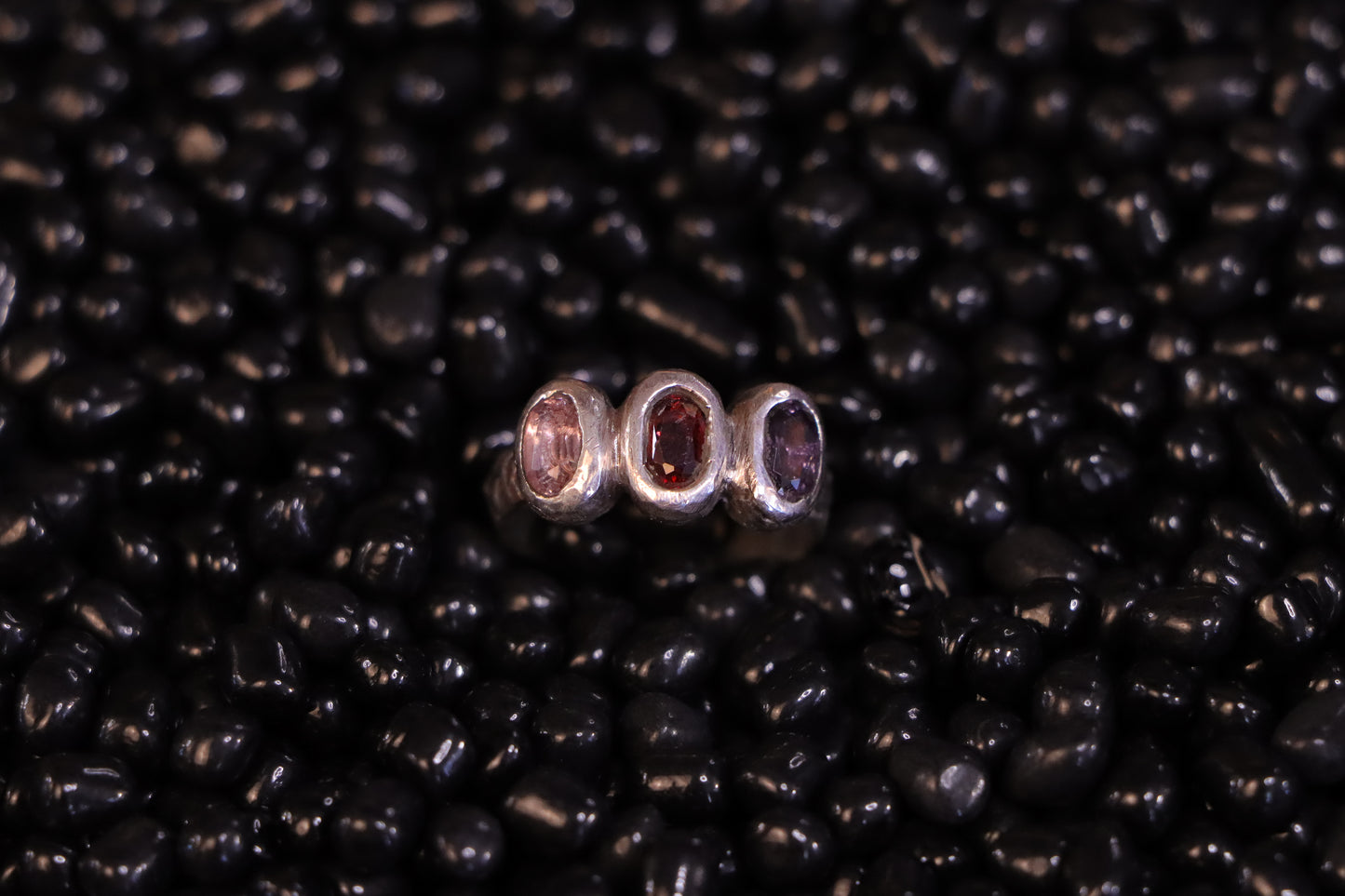 Spinel Trio Ring