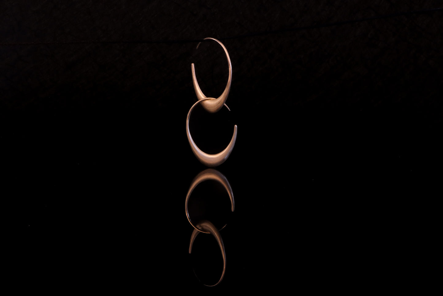 Luna Medium Gold Hoops (Made to Order)