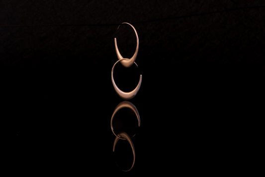 Luna Medium Gold Hoops (Made to Order)