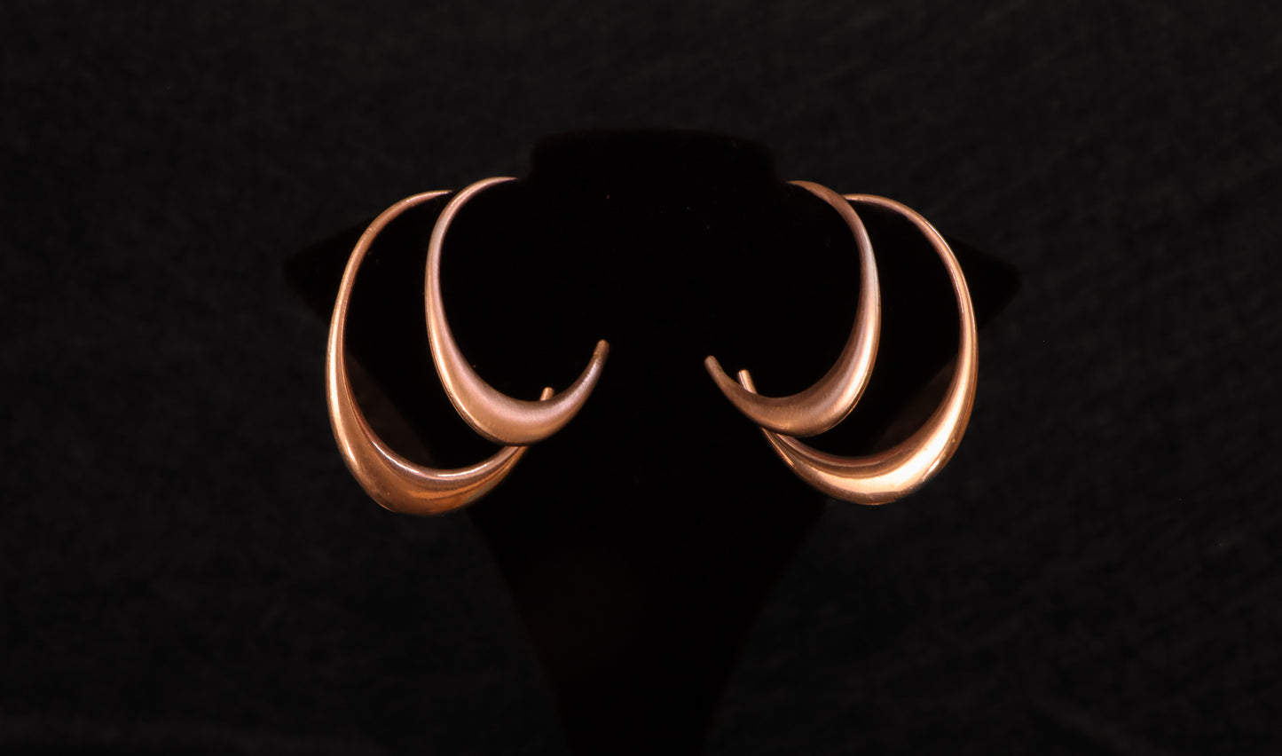 Luna Medium Gold Hoops (Made to Order)