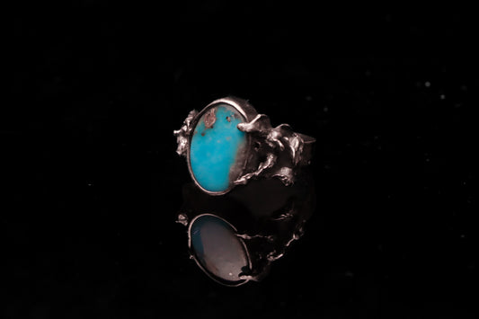 Molten Turquoise Ring
