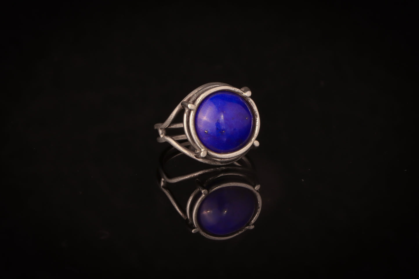 Lapis Lazuli Cage Ring