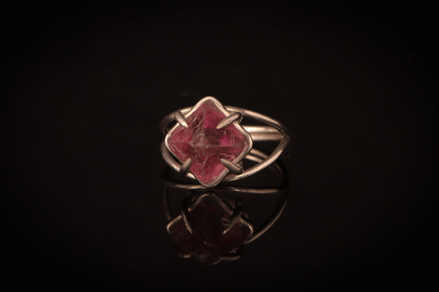 Fluorite Crystal Ring