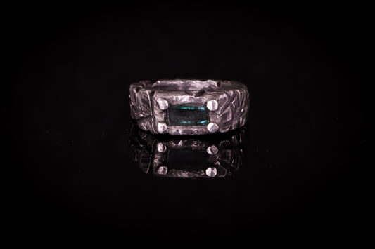 Slashed Tourmaline Signet