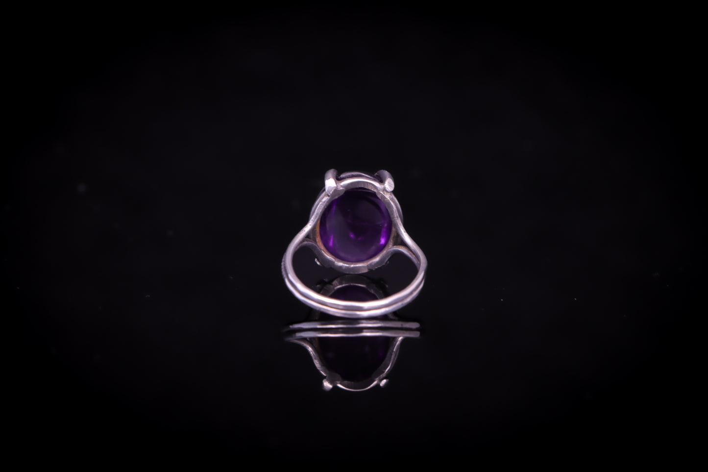 Amethyst Talon Ring