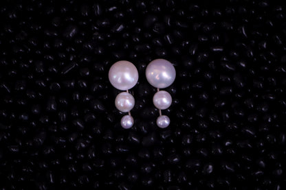 Cascading Pearl Drop Earrings