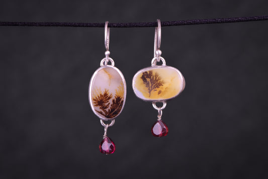 Dendrite Drop Earrings