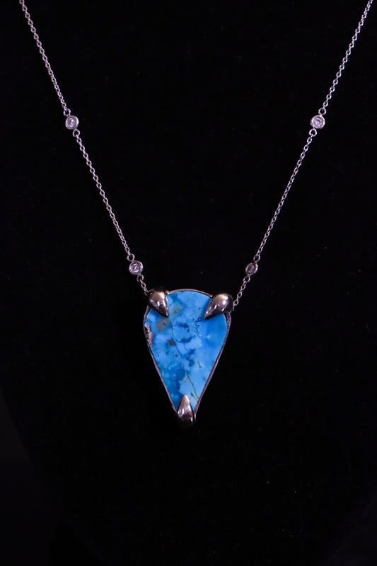 White Gold Firooz Necklace (Custom)