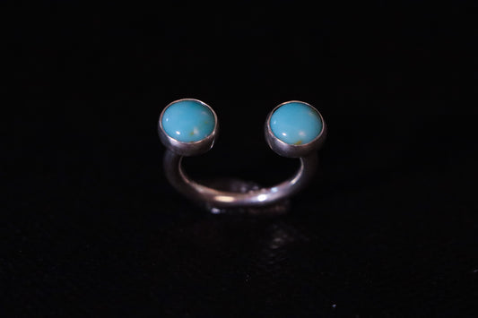 Turquoise Barbell Ring