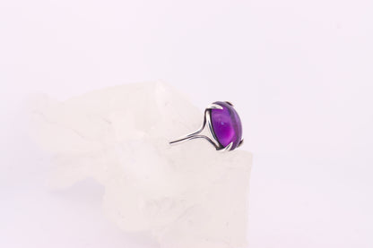 Amethyst Talon Ring