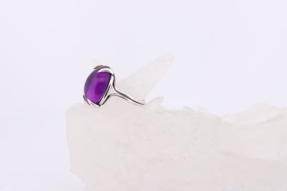 Amethyst Talon Ring