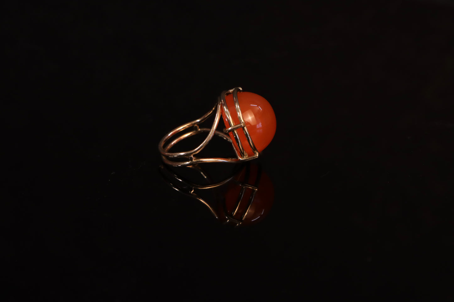 Gold Cage Ring (Made to Order)