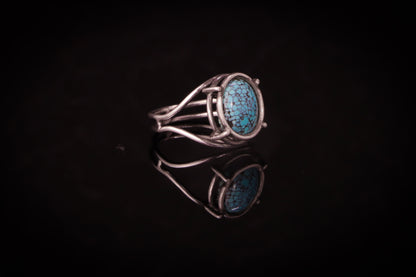 Oval Turquoise Cage Ring