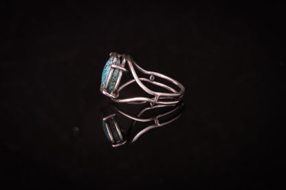 Oval Turquoise Cage Ring