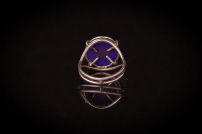 Lapis Lazuli Cage Ring