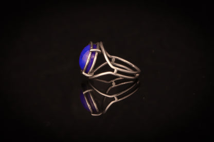 Lapis Lazuli Cage Ring