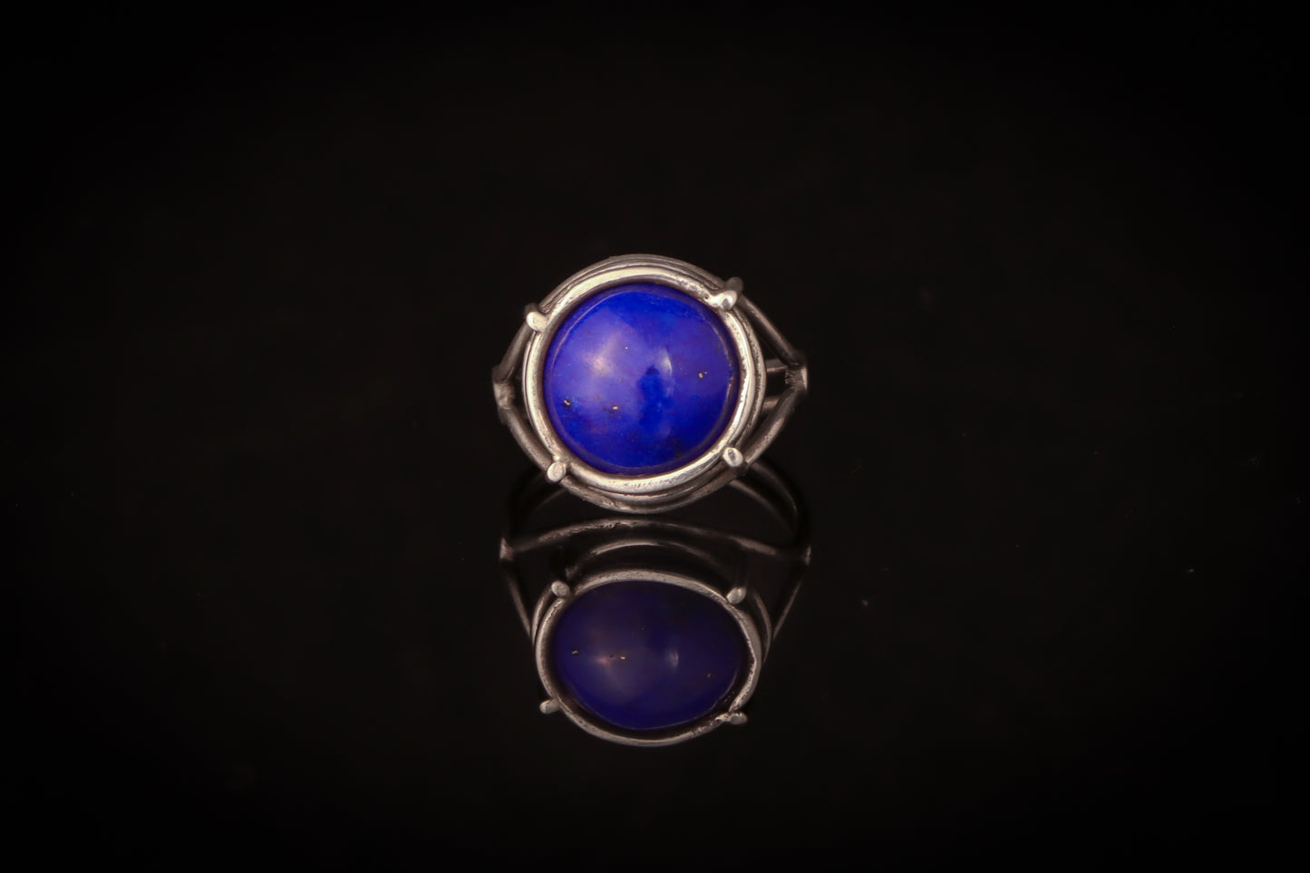 Lapis Lazuli Cage Ring