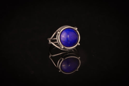 Lapis Lazuli Cage Ring